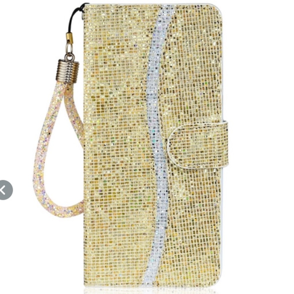 Glitter Gold Samsung A21 Phone Case. Brand New - Picture 1 of 2